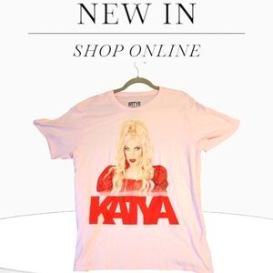 Light Pink KATYA from Ru-Pauls Drag Race Graphic Print T-Shirt - New Condition